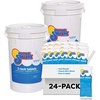 image:imageIn The Swim Chlorine and Shock Bundle for Sanitizing Swimming Pools  Includes 10 Pound Bucket of 3 Inch Stabilized Chlorine Tablets and 6 x 1 Pound Bags of 68 CalHypo Pool Shock100 Pound