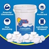 image:imageIn The Swim Chlorine and Shock Bundle for Sanitizing Swimming Pools  Includes 50 Pound Bucket of 3 Inch Stabilized Chlorine Tablets and 25 Pound Bucket of 68 CalHypo Pool Shock5050 Bundle
