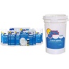 image:imageIn The Swim Pool Opening Chemical Start Up Kit for up to 15000 Gallons  Deluxe Spring Kit for Above Ground and InGround Swimming Pools  DiZap Shock Algaecide Clarifier and Stain AwayKit  Chlorine