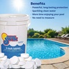 image:imageIn The Swim Pool Opening Chemical Start Up Kit for up to 15000 Gallons  Deluxe Spring Kit for Above Ground and InGround Swimming Pools  DiZap Shock Algaecide Clarifier and Stain AwayKit  Chlorine