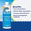 image:imageIn The Swim Super Clarifier  for Sand amp Cartridge Filters  1 Quart  FastActing Highly Concentrated Pool Water Clarifier for Crystal Clear Water amp Improved Filter Efficiency2 x 12 Gallon