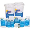 image:imageIn The Swim Chlorine and Shock Bundle for Sanitizing Swimming Pools  Includes 10 Pound Bucket of 3 Inch Stabilized Chlorine Tablets and 6 x 1 Pound Bags of 68 CalHypo Pool Shock100 Pound