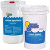 image:imageIn The Swim Chlorine and Shock Bundle for Sanitizing Swimming Pools  Includes 50 Pound Bucket of 3 Inch Stabilized Chlorine Tablets and 25 Pound Bucket of 68 CalHypo Pool Shock5050 Bundle