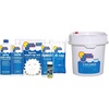 image:imageIn The Swim Pool Opening Chemical Start Up Kit for up to 15000 Gallons  Deluxe Spring Kit for Above Ground and InGround Swimming Pools  DiZap Shock Algaecide Clarifier and Stain AwayKit  Chlorine