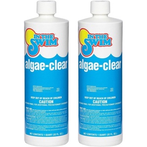 image:imageIn The Swim AlgaeClear  NonFoaming Algaecide  Water Clarifier  1 Quart  For Above Ground or Inground Swimming Pools  Removes Green YellowMustard and Black Algae2 Pack 1 Quart