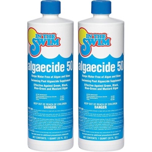 image:imageIn The Swim Algaecide 50 for Green Black and Yellow Algae  1 Quart  Algae Treatment for Above Ground or Inground Swimming Pools2Pack 1 Quart
