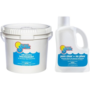 image:imageIn The Swim Alkalinity Increaser for Swimming Pools  5 Pounds  100 Sodium Bicarbonate  Raises Alkalinity and Balances pH Levels in your Swimming Pool Water25 pound