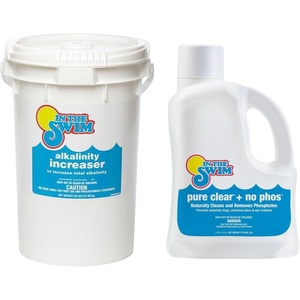 image:imageIn The Swim Alkalinity Increaser for Swimming Pools  5 Pounds  100 Sodium Bicarbonate  Raises Alkalinity and Balances pH Levels in your Swimming Pool Water50 pound