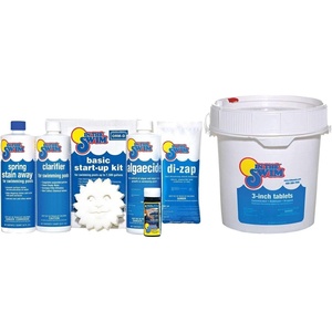 image:imageIn The Swim Chlorine and Shock Bundle for Sanitizing Swimming Pools  Includes 10 Pound Bucket of 3 Inch Stabilized Chlorine Tablets and 6 x 1 Pound Bags of 68 CalHypo Pool Shock10 Pound
