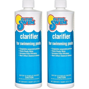 image:imageIn The Swim Clarifier for Swimming Pools  1 Gallon  Coagulates Debris To Clear Swimming Pool Water  Increases Filter Efficiency  Above Ground and Inground Pools2Pack 1 Quart