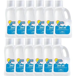 image:imageIn The Swim Clear Aid Pool Water Clarifier  2 Pack of 2 Liter 4L Total  Simplifies Pool Maintenance amp Restores Clarity12Pack 2 Liter
