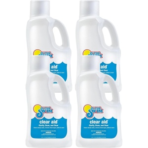 image:imageIn The Swim Clear Aid Pool Water Clarifier  2 Pack of 2 Liter 4L Total  Simplifies Pool Maintenance amp Restores Clarity4Pack 2 Liter