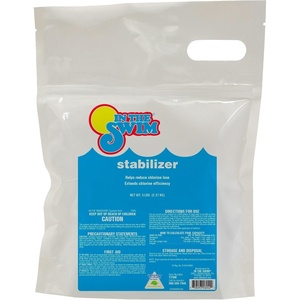 image:imageIn The Swim Pool Stabilizer  100 Cyanuric Acid  25 Pounds  CYA is a Pool Conditioner that Protects Chlorine from the Sun  Stabilizing Free Chlorine and Saving You MoneyBag