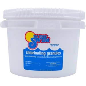 image:imageIn The Swim Sodium Dichlor Chlorine Shock Granules  10 Pounds  For Sanitizing Swimming Pools  Fast Dissolving pH Balanced Sanitizer  56 Available Chlorine 99 SodiumDichlor25 Pound