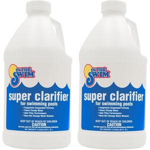 image:imageIn The Swim Super Clarifier  for Sand amp Cartridge Filters  1 Quart  FastActing Highly Concentrated Pool Water Clarifier for Crystal Clear Water amp Improved Filter Efficiency2 x 12 Gallon