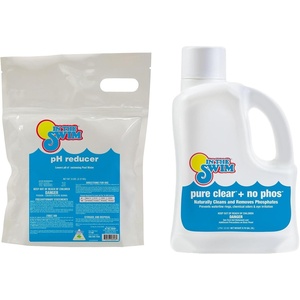 image:imageIn The Swim pH Reducer for Swimming Pools Spas and Hot Tubs  30 Pounds  Lowers Alkalinity  Prevents Cloudy Water  Balances Water  90 Sodium BisulfatepH  Pure Clear