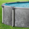 image:imageIn The Swim 15x 24 Oval Above Ground Swimming Pool  Epic Package  Featuring Sand Filter Pump System and AFrame LadderEmotion