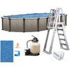 image:imageIn The Swim 15x 24 Oval Above Ground Swimming Pool  Epic Package  Featuring Sand Filter Pump System and AFrame LadderEpic