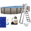 image:imageIn The Swim 15x 24 Oval Above Ground Swimming Pool  Epic Package  Featuring Sand Filter Pump System and AFrame LadderEpic