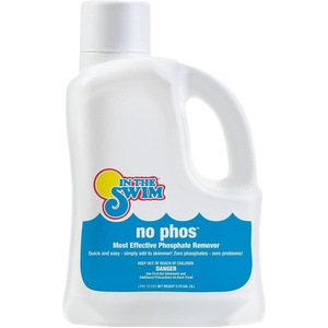 image:imageIn The Swim No Phos  Phosphate Remover  4Pack of 3 Liters 12L Total  Tagets and Eliminates Problem Causing Phosphates  Just Pour Into the Skimmer and Run the FilterNo Phos